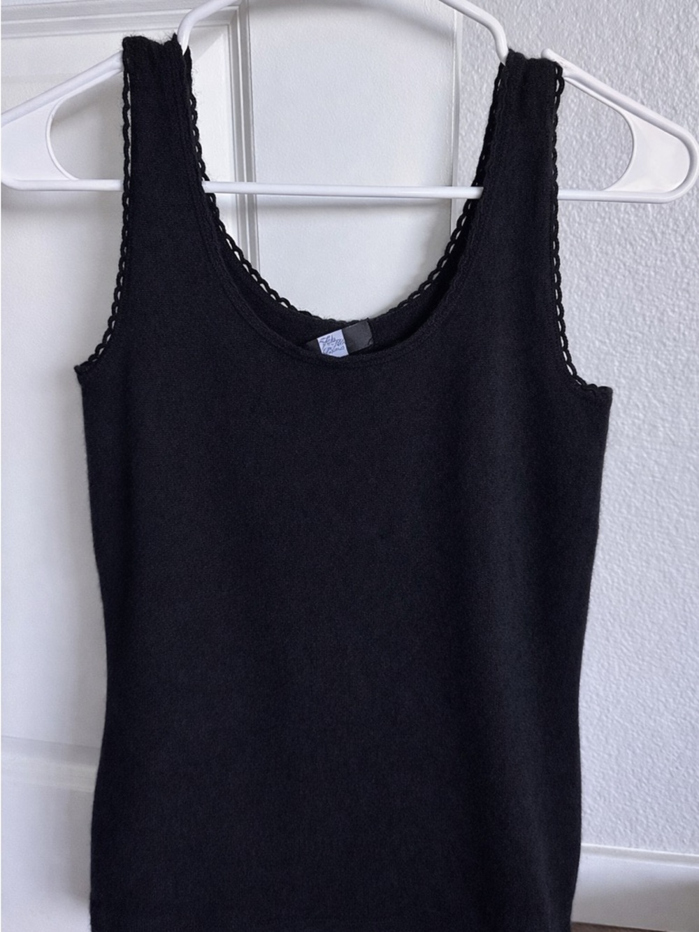 Saks Fifth Avenue Black Cashmere Sweater Tank